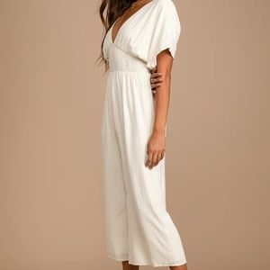 Lulus white jumpsuit